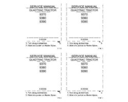 Service Manual for Case IH Tractors model 9370