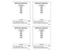 Service Manual for Case IH Tractors model 485