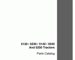 Parts Catalog for Case IH Tractors model 5240