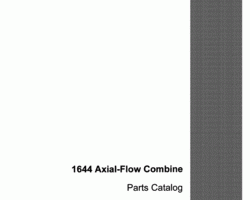 Parts Catalog for Case IH Combine model 1644
