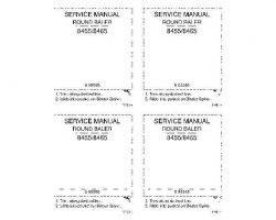 Service Manual for Case IH Balers model 8465