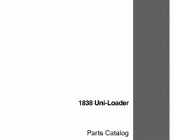 Parts Catalog for Case IH Skid steers / compact track loaders model 1838