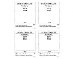 Service Manual for Case IH Windrower model 8820