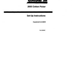 Operator's Manual for Case IH Tractors model 2055