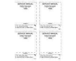 Service Manual for Case IH Harvester model 1800