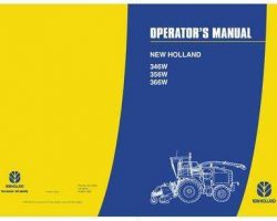 Operator's Manual for New Holland Tractors model 356W
