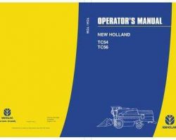 Operator's Manual for New Holland Tractors model TC56