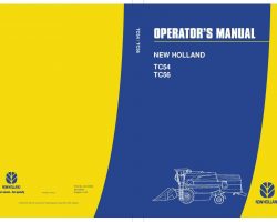 Operator's Manual for New Holland Tractors model TC54