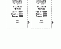 Service Manual for New Holland Tractors model Boomer 2030