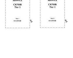 Case Excavators model CX700B Service Manual