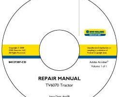 Service Manual on CD for New Holland Tractors model TV6070
