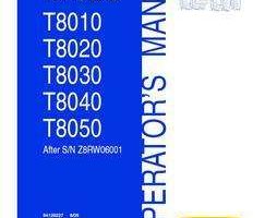 Operator's Manual for New Holland Tractors model T8040