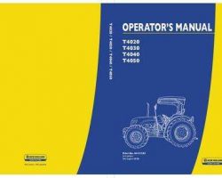 Operator's Manual for New Holland Tractors model T4050