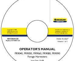 Operator's Manual on CD for New Holland Harvesting equipment model FR9040