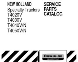 Parts Catalog for New Holland Tractors model T4030N