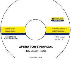 Operator's Manual on CD for Case IH Headers model 88C