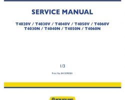 Service Manual for New Holland Tractors model T4030N