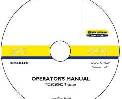 Operator's Manual on CD for New Holland Tractors model TD5050