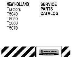 Parts Catalog for New Holland Tractors model T5050