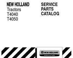 Parts Catalog for New Holland Tractors model T4050