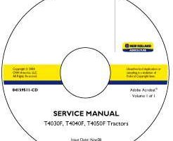 Service Manual on CD for New Holland Tractors model T4030F