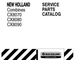 Parts Catalog for New Holland Combine model CX8070