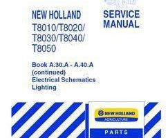 Electrical Wiring Diagram Manual for New Holland Tractors model T8020