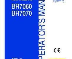 Operator's Manual for New Holland Balers model BR7070
