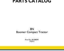 Parts Catalog for New Holland Tractors model 8N