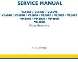 Service Manual for New Holland Harvesting equipment model VL5080