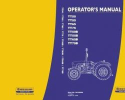 Operator's Manual for New Holland Tractors model TT65