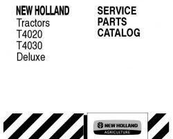 Parts Catalog for New Holland Tractors model T4020