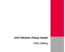 Parts Catalog for Case IH Headers model 2016