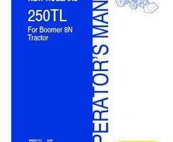 Operator's Manual for New Holland Tractors model 250TL
