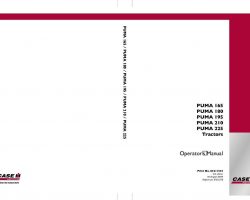 Operator's Manual for Case IH Tractors model PUMA 210
