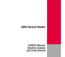 Service Manual for Case IH Headers model 3050