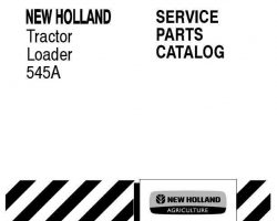 Parts Catalog for New Holland Tractors model 545A