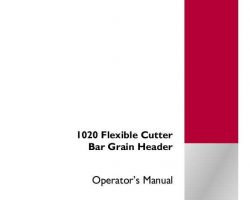 Operator's Manual for Case IH Tractors model 1020