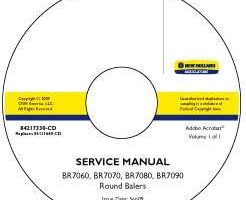 Service Manual on CD for New Holland Balers model BR7080