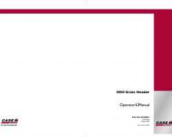 Operator's Manual for Case IH Headers model 3050