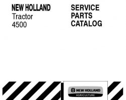 Parts Catalog for New Holland Tractors model 4500