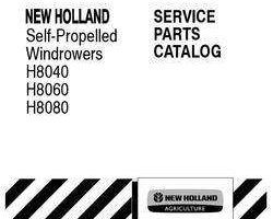 Parts Catalog for New Holland Windrower model H8060