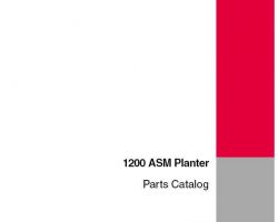 Parts Catalog for Case IH Planter model 1200