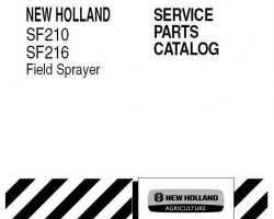 Parts Catalog for New Holland Sprayers model SF210