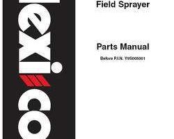 Parts Catalog for New Holland Sprayers model 68XL