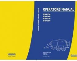 Operator's Manual for New Holland Balers model BB9060
