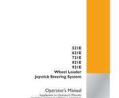 Case Wheel loaders model 921E Operator's Manual
