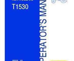Operator's Manual for New Holland Tractors model T1530