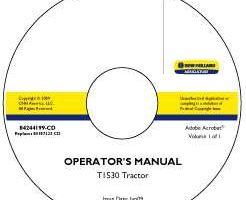 Operator's Manual on CD for New Holland Tractors model T1530