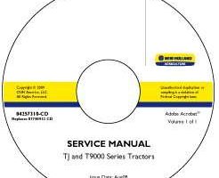 Service Manual on CD for New Holland Tractors model T9010
